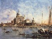 Francesco Guardi Venice The Punta della Dogana with S.Maria della Salute oil painting